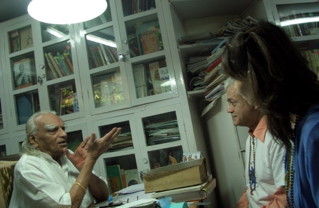 Encontro com H.H. B.K.S. Iyengar Jí Mahá Rája  - Pune, Índia - 2008