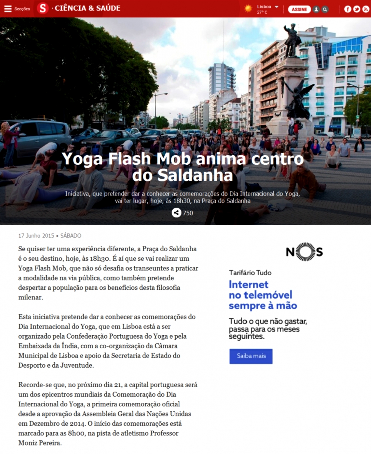 Sábado - 2015, Junho, 17